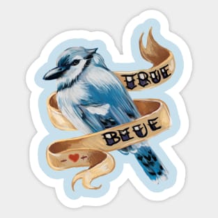 True Blue Jay Sticker